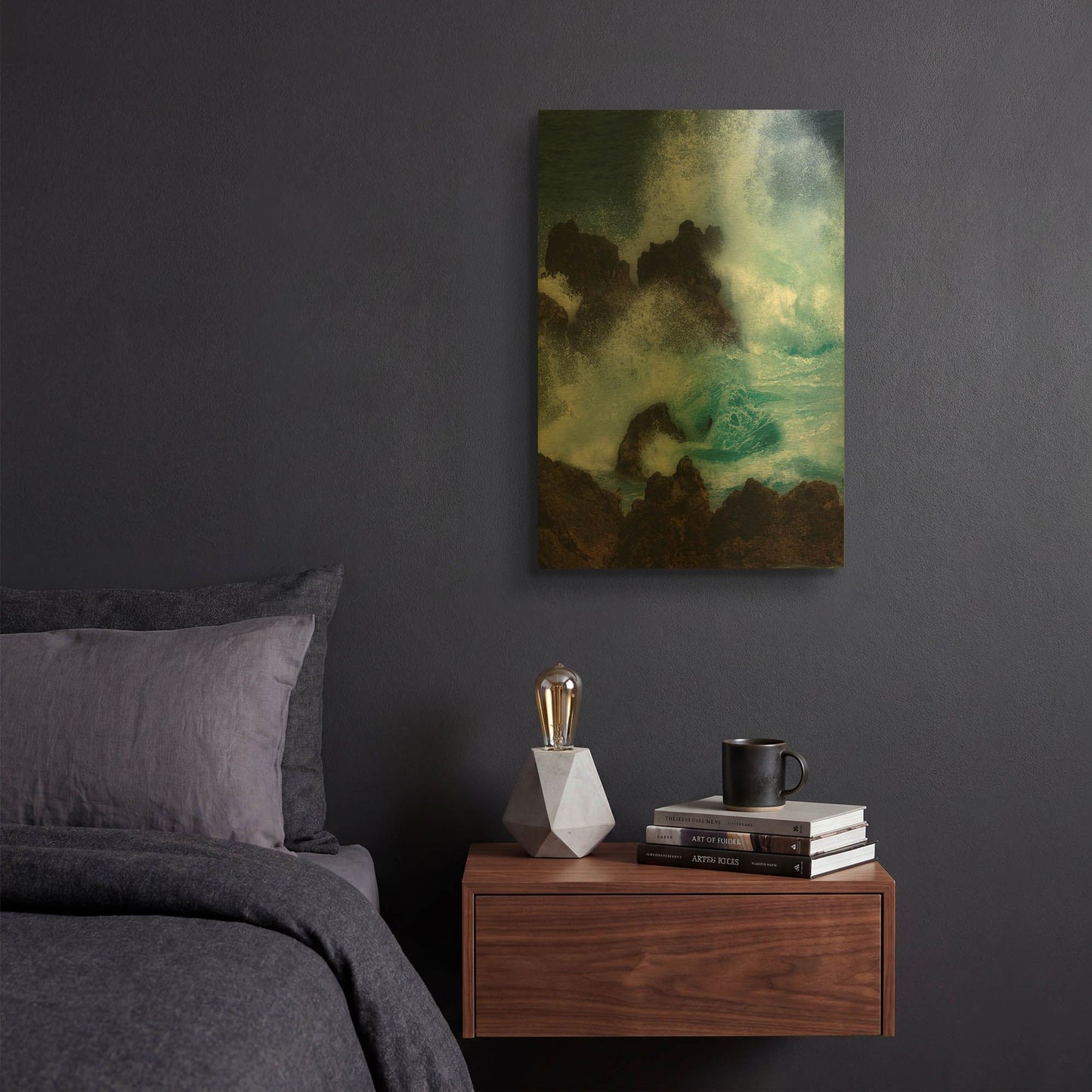 'Crasher' By Dennis Frates Gold Metal Wall Art