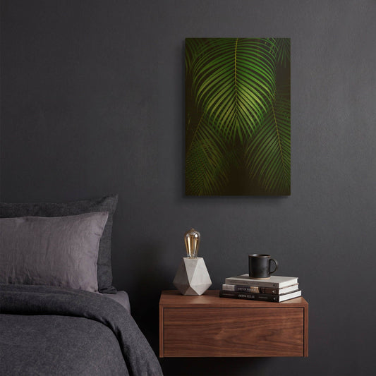 'Tropical IV' By Dennis Frates Gold Metal Wall Art