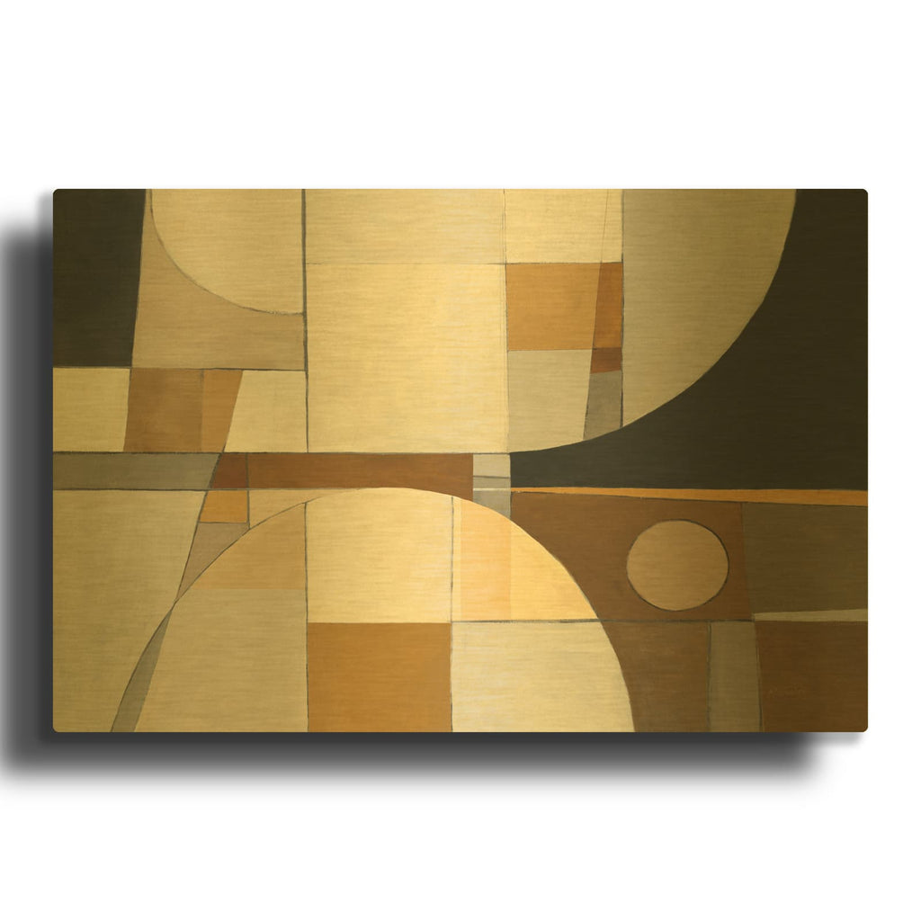 'Champagne 4' By Mike Schick Gold Metal Wall Art