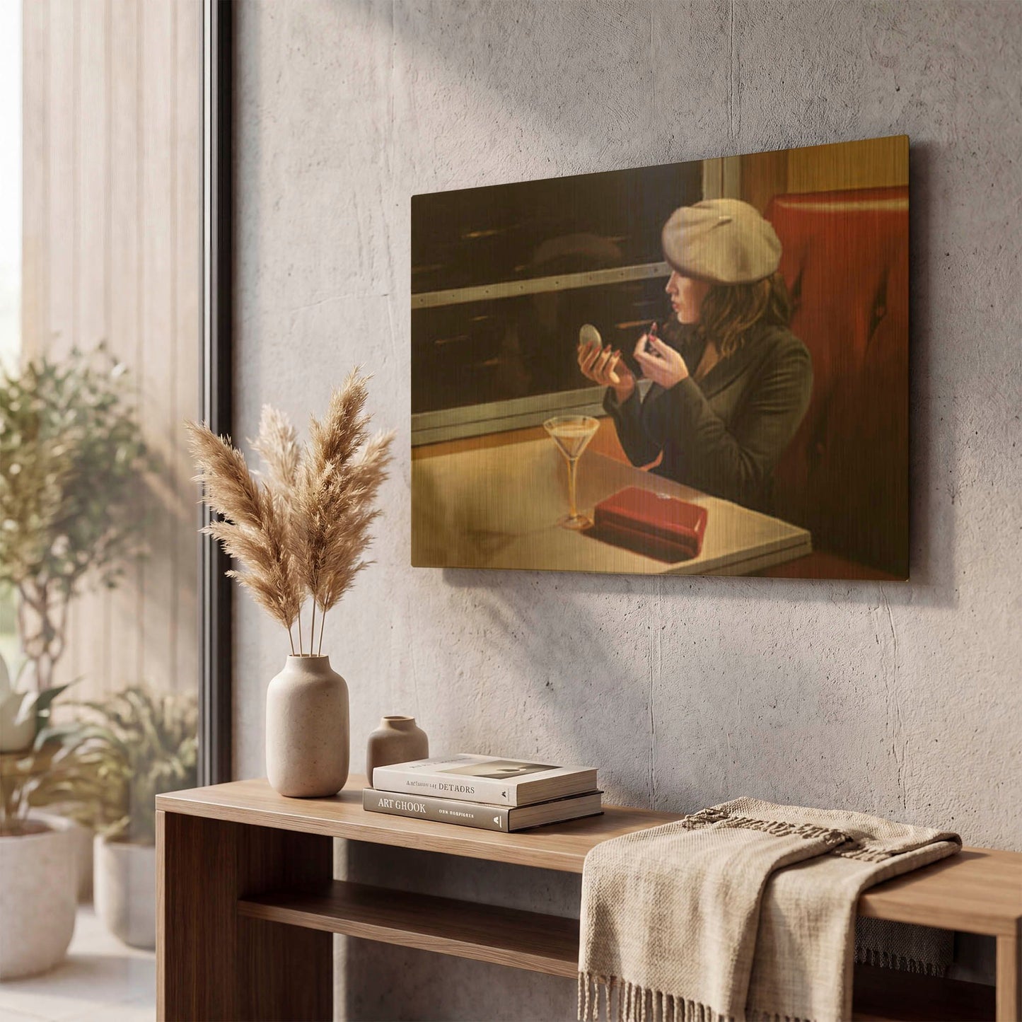 'Dry Martini 2' By Myles Sullivan Gold Metal Wall Art