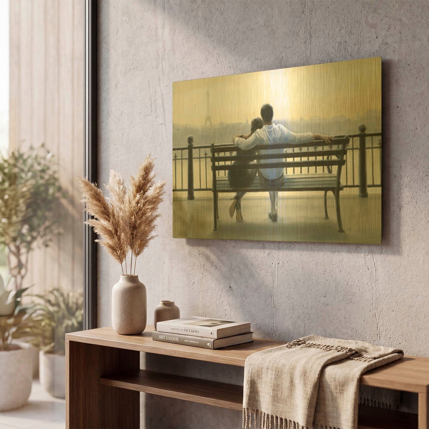 'Parisian Afternoon' By Myles Sullivan Gold Metal Wall Art