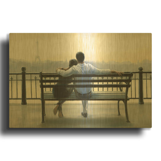 'Parisian Afternoon' By Myles Sullivan Gold Metal Wall Art