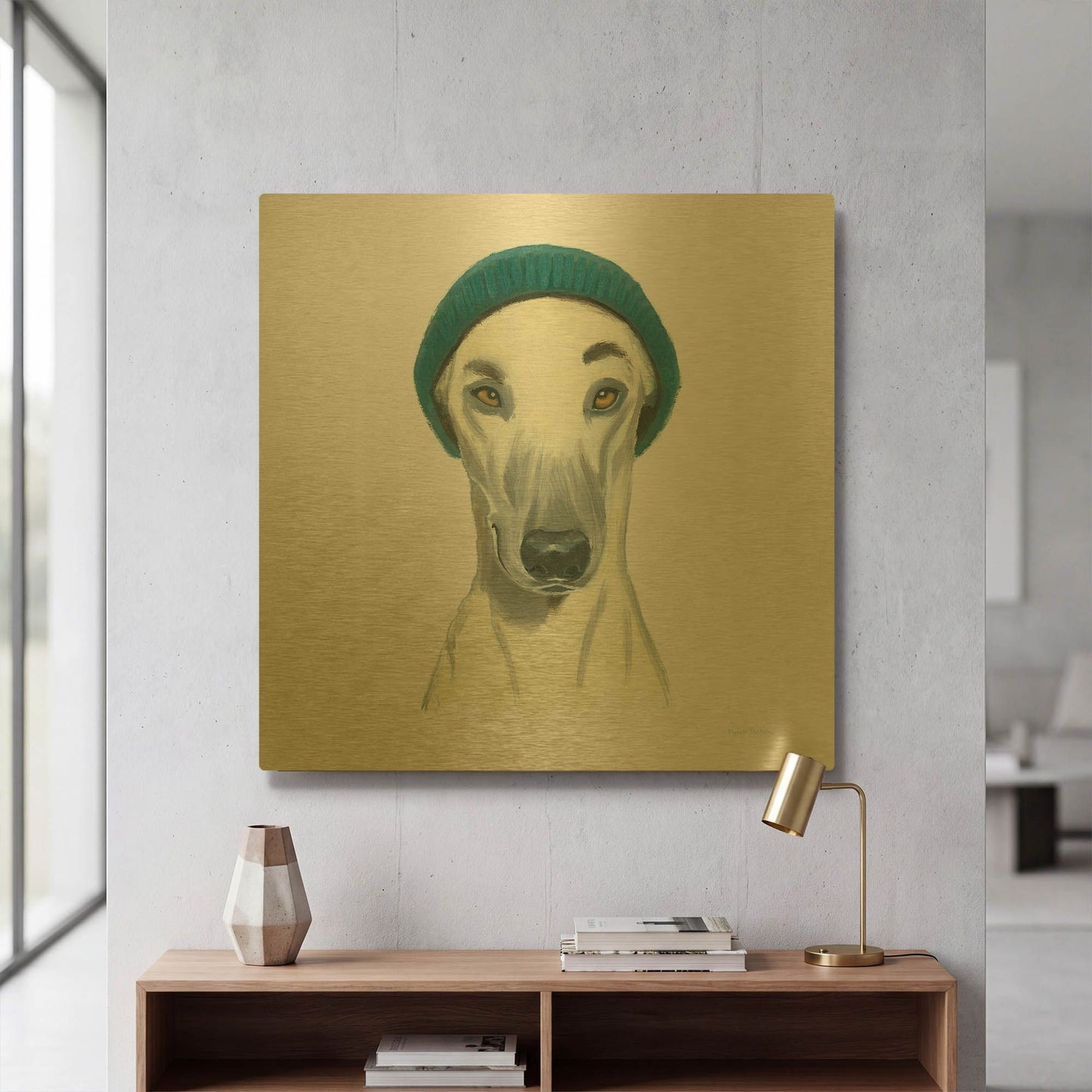 'The Boys 2' By Myles Sullivan Gold Metal Wall Art