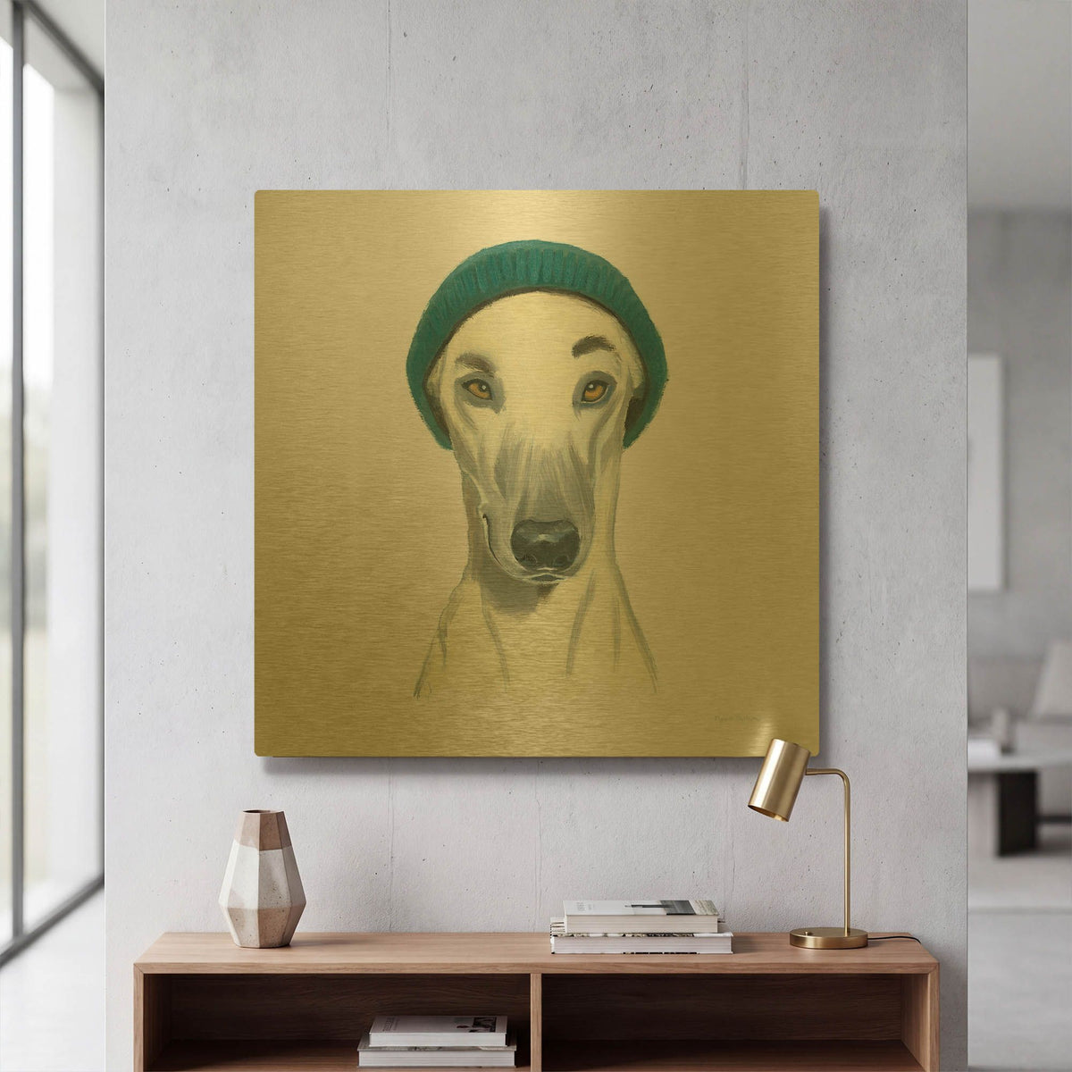 'The Boys 2' By Myles Sullivan Gold Metal Wall Art