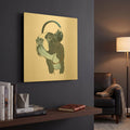 'The Boys 3' By Myles Sullivan Gold Metal Wall Art