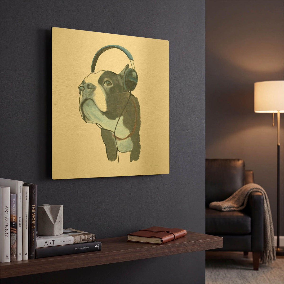 'The Boys 3' By Myles Sullivan Gold Metal Wall Art