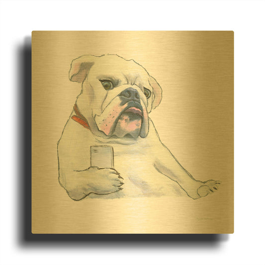 'The Boys 4' By Myles Sullivan Gold Metal Wall Art