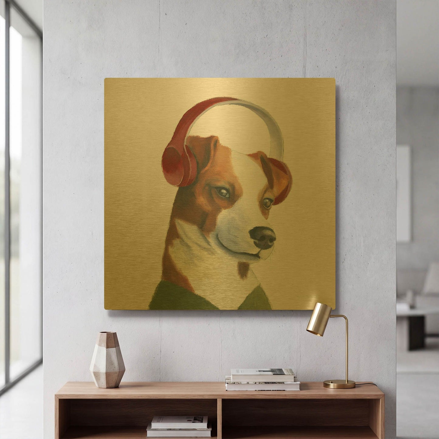 'The Boys 5' By Myles Sullivan Gold Metal Wall Art