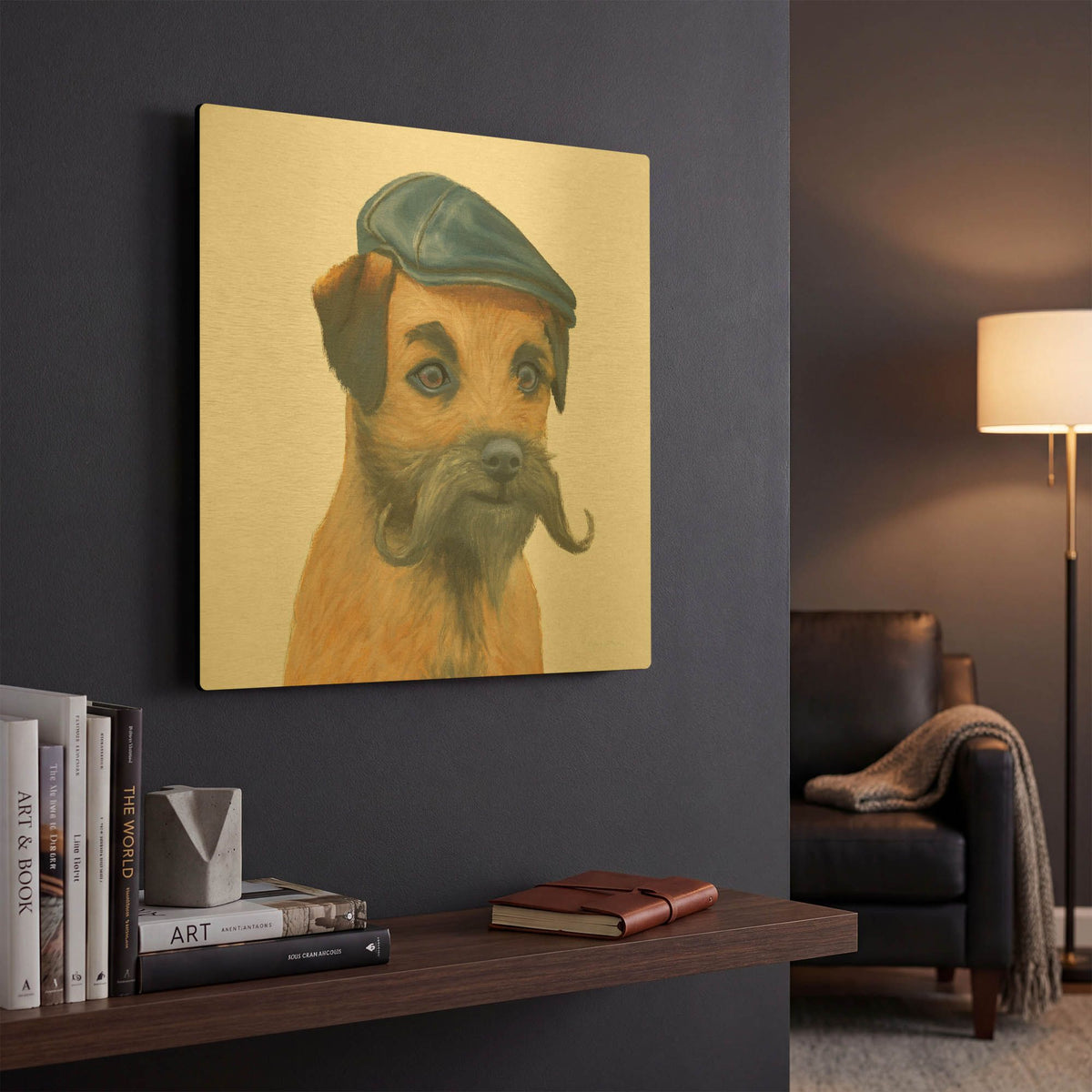 'The Boys 7' By Myles Sullivan Gold Metal Wall Art