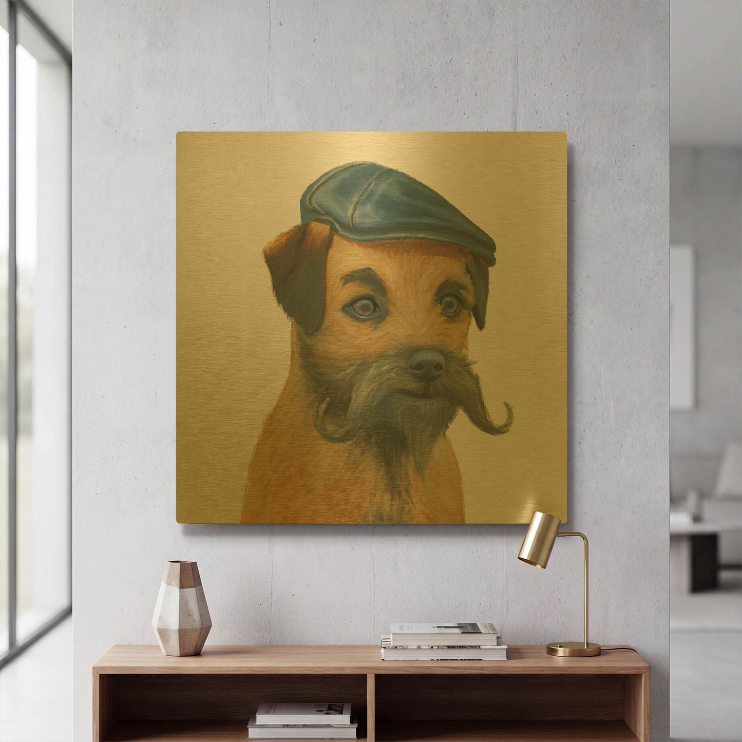 'The Boys 7' By Myles Sullivan Gold Metal Wall Art