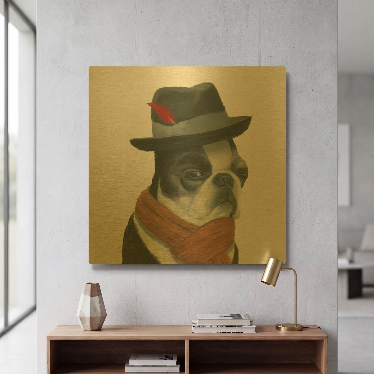 'The Boys V3' By Myles Sullivan Gold Metal Wall Art