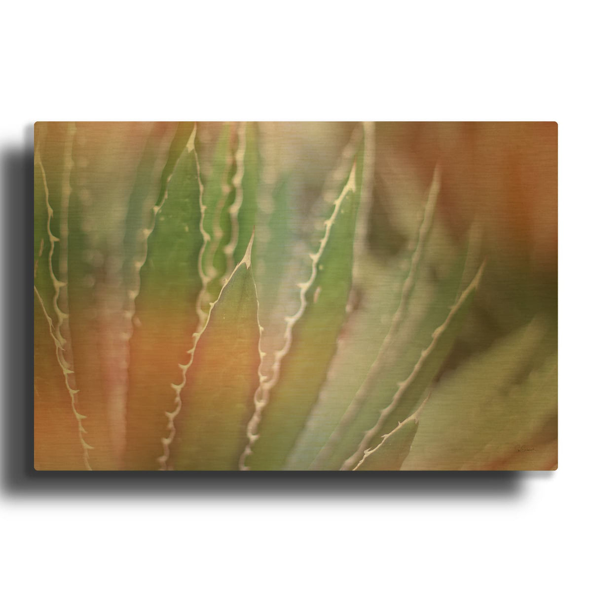 'Dream Desert 3' By Sue Schlabach Gold Metal Wall Art