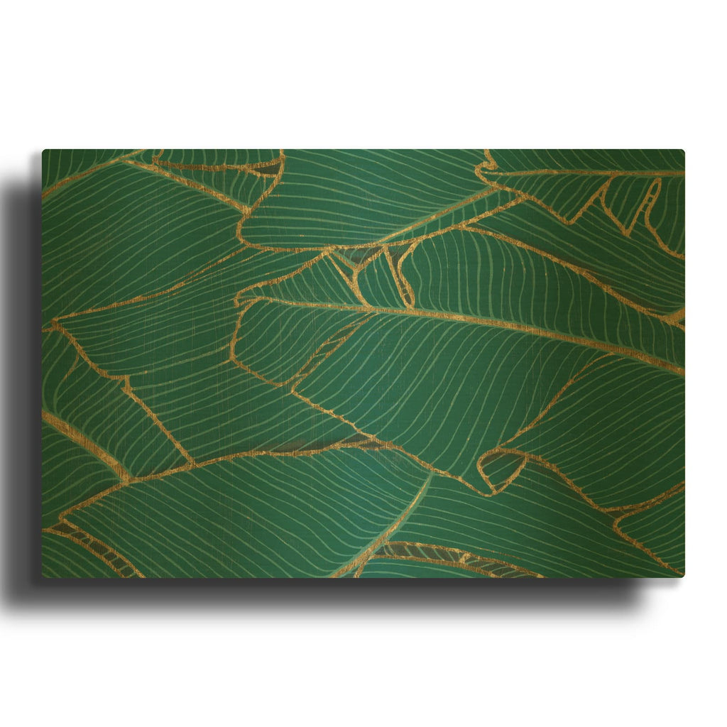'Elegant Palms 2' By Wellington Studio Gold Metal Wall Art