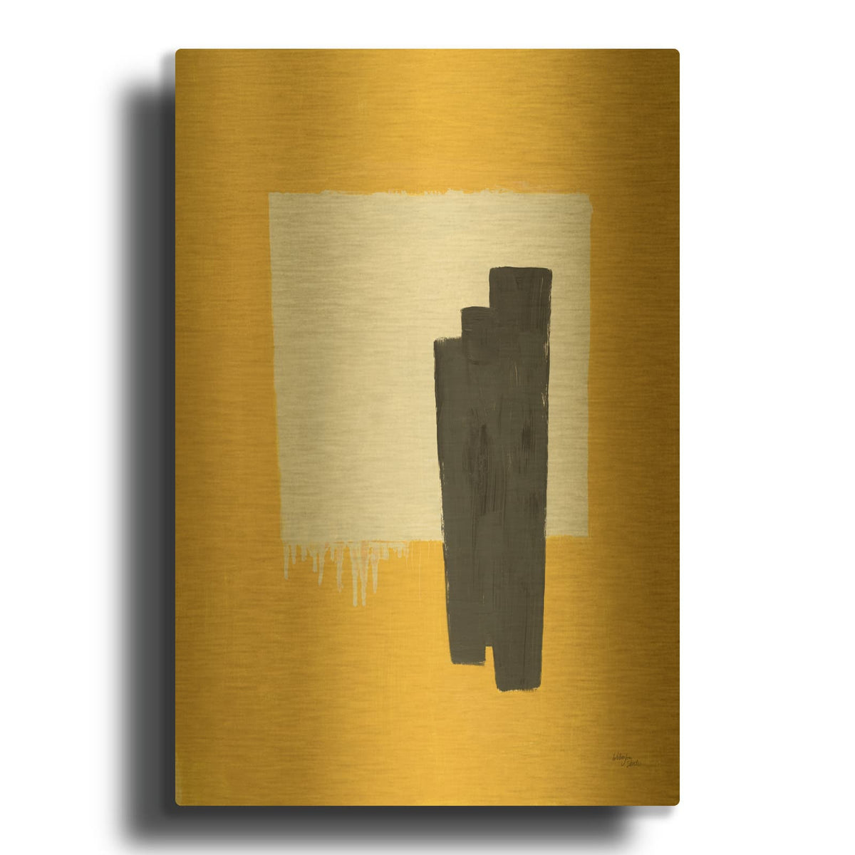 'Gold Rush' By Wellington Studio Gold Metal Wall Art