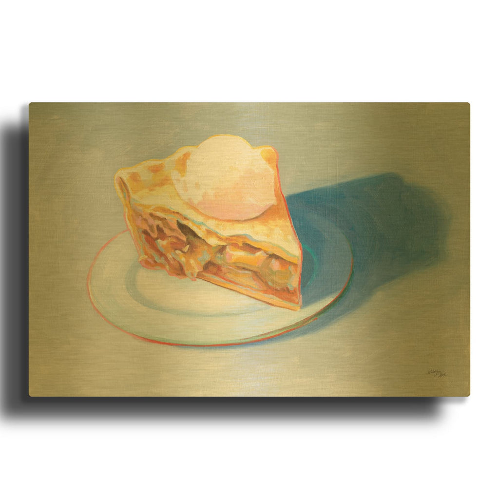 'Pie' By Wellington Studio Gold Metal Wall Art