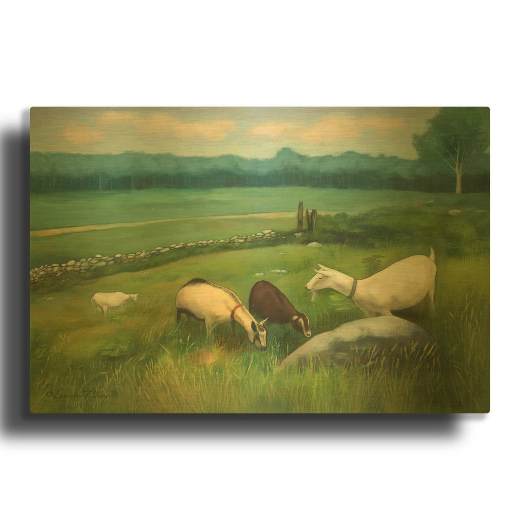 'Beltane Farm Friends' By Art and a Little Magic Gold Metal Wall Art