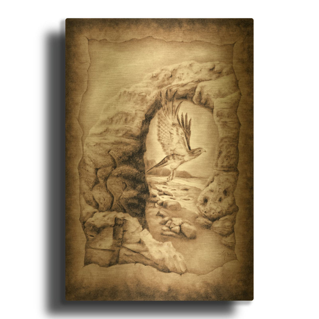 'Freedom Flight' By Art and a Little Magic Gold Metal Wall Art