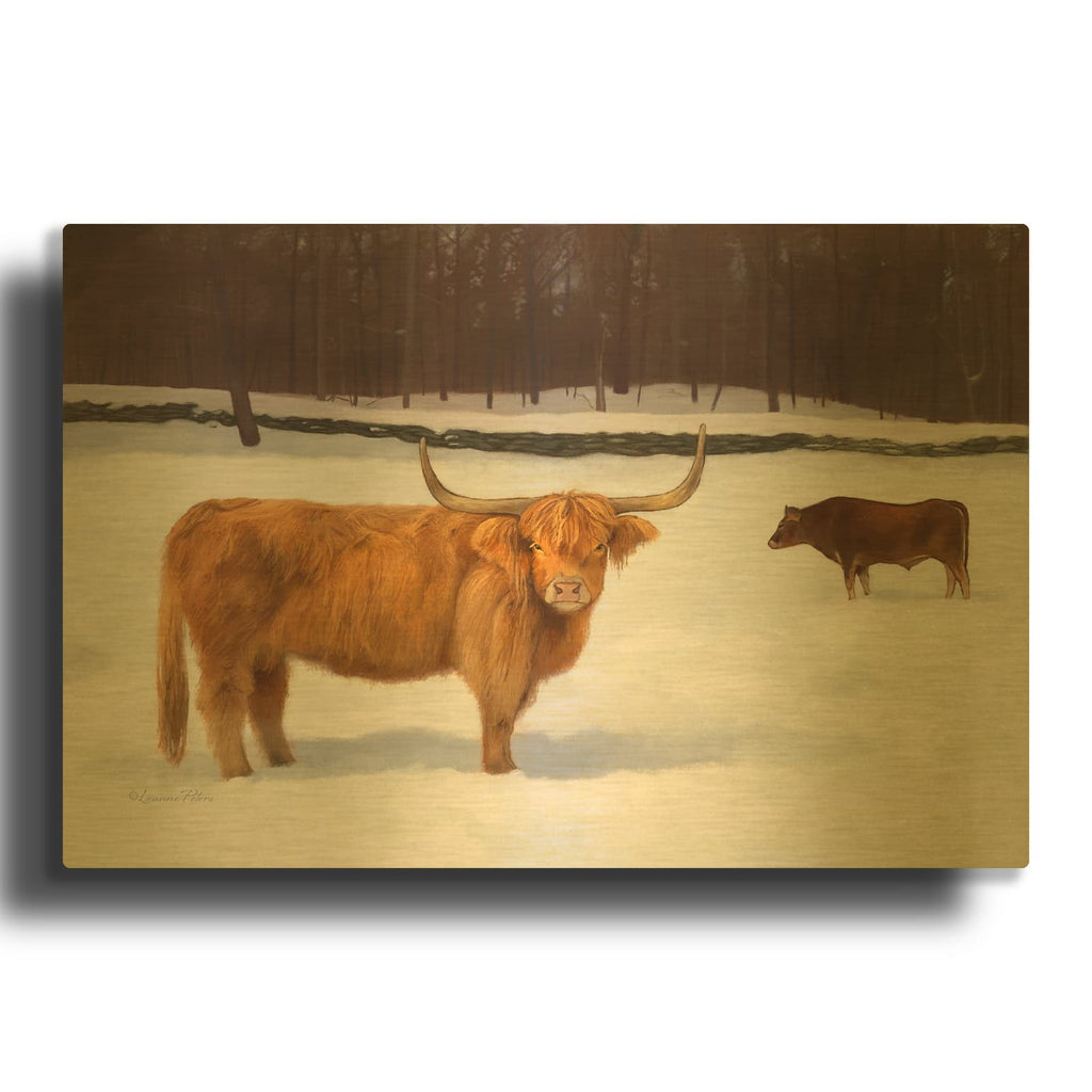 'Red' By Art and a Little Magic Gold Metal Wall Art