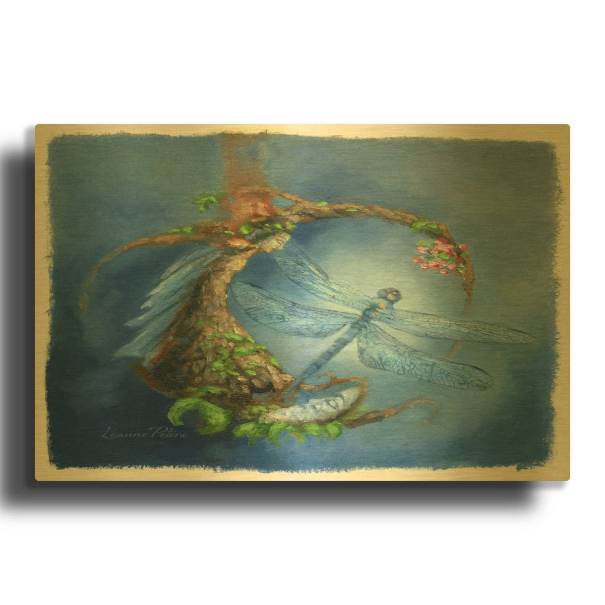 'Time For Change' By Art and a Little Magic Gold Metal Wall Art