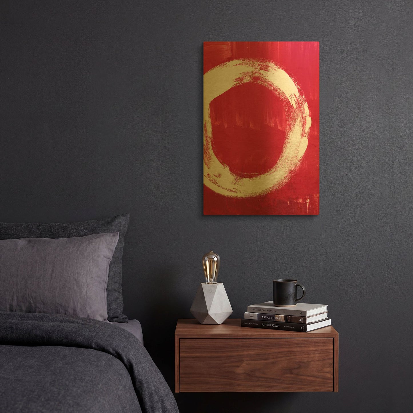 'Redenso' By Linda Woods Gold Metal Wall Art