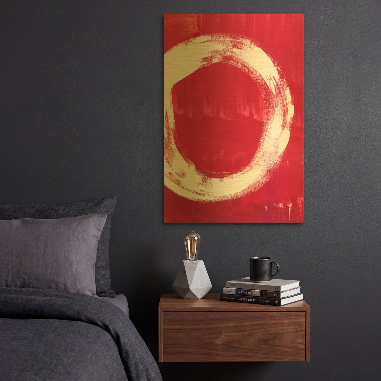 'Redenso' By Linda Woods Gold Metal Wall Art