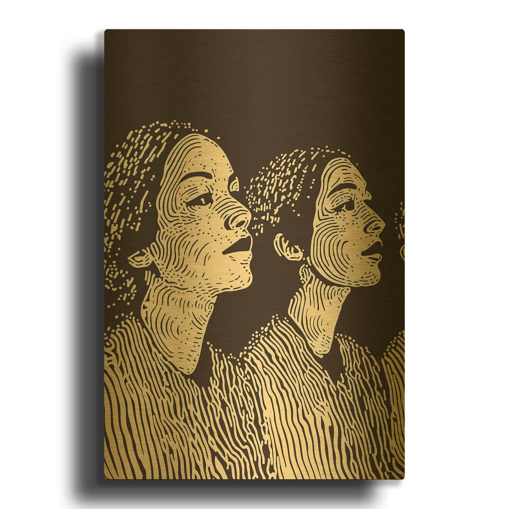 'Womens Liberation' By Andreas Magnusson Gold Metal Wall Art