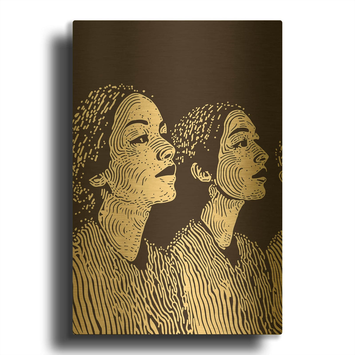 'Womens Liberation' By Andreas Magnusson Gold Metal Wall Art