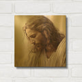 'Jesus - Whispers Of Grace' By Ivan Guaderrama Gold Metal Wall Art