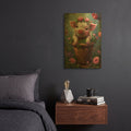 'Adorable Piglet' By Momart Gold Metal Wall Art