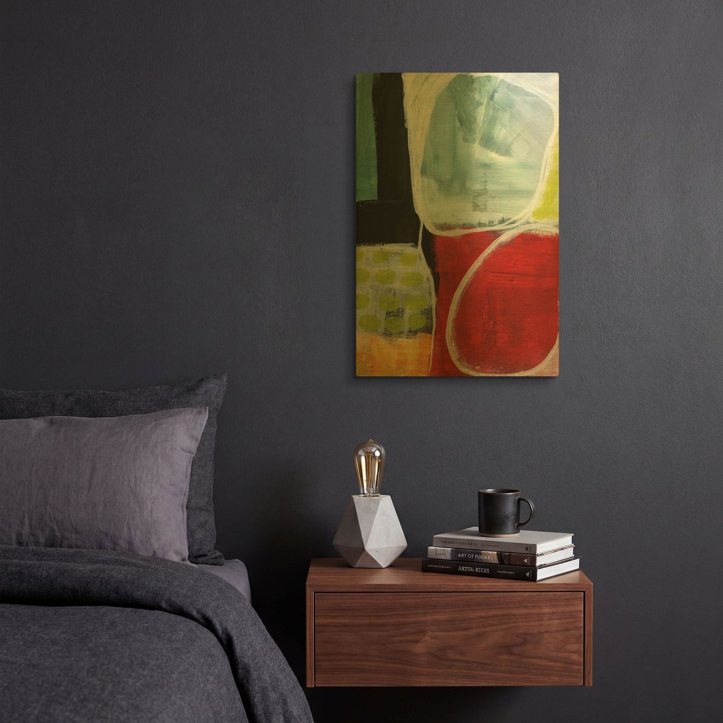 'Intersection 37' By Linda Woods Gold Metal Wall Art