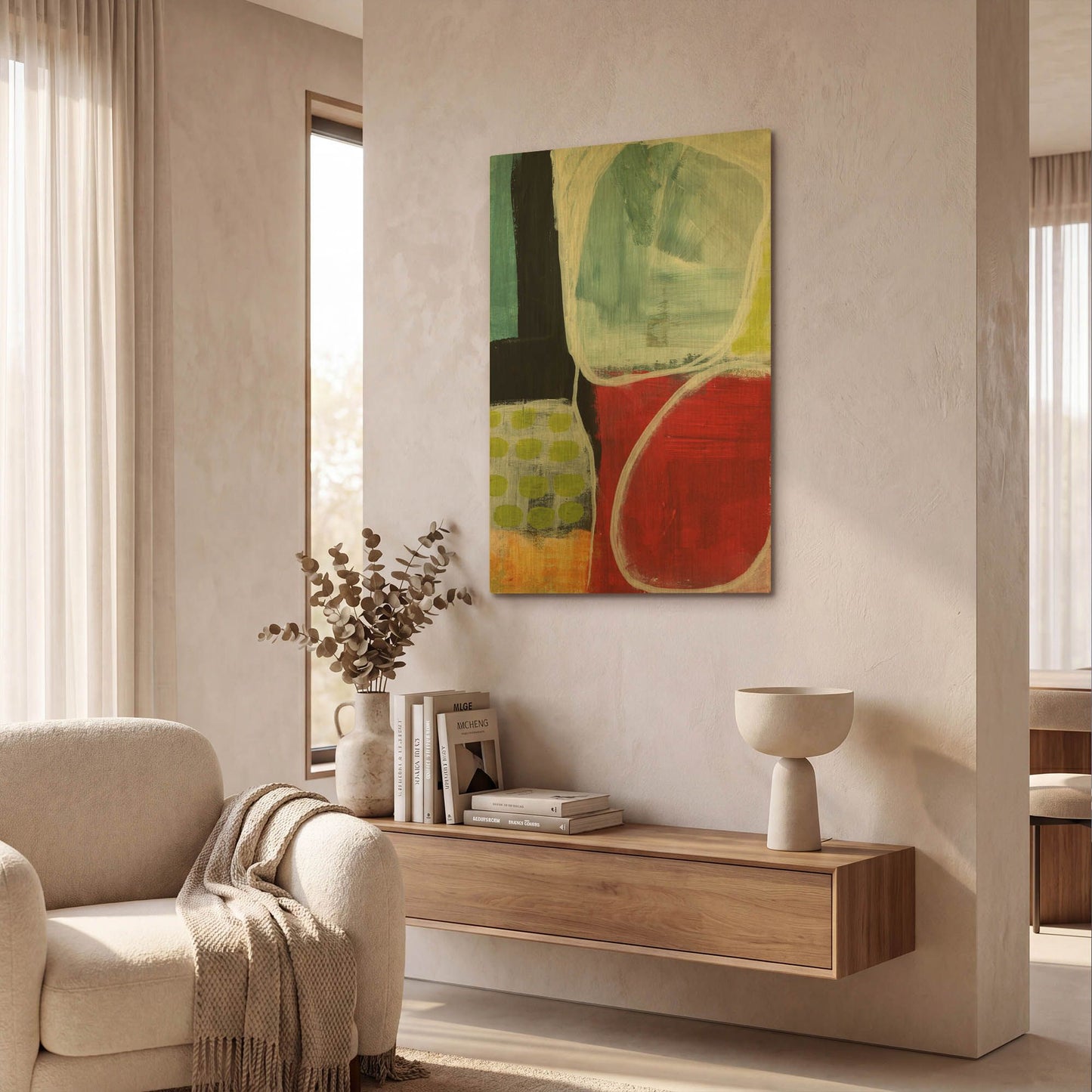 'Intersection 37' By Linda Woods Gold Metal Wall Art