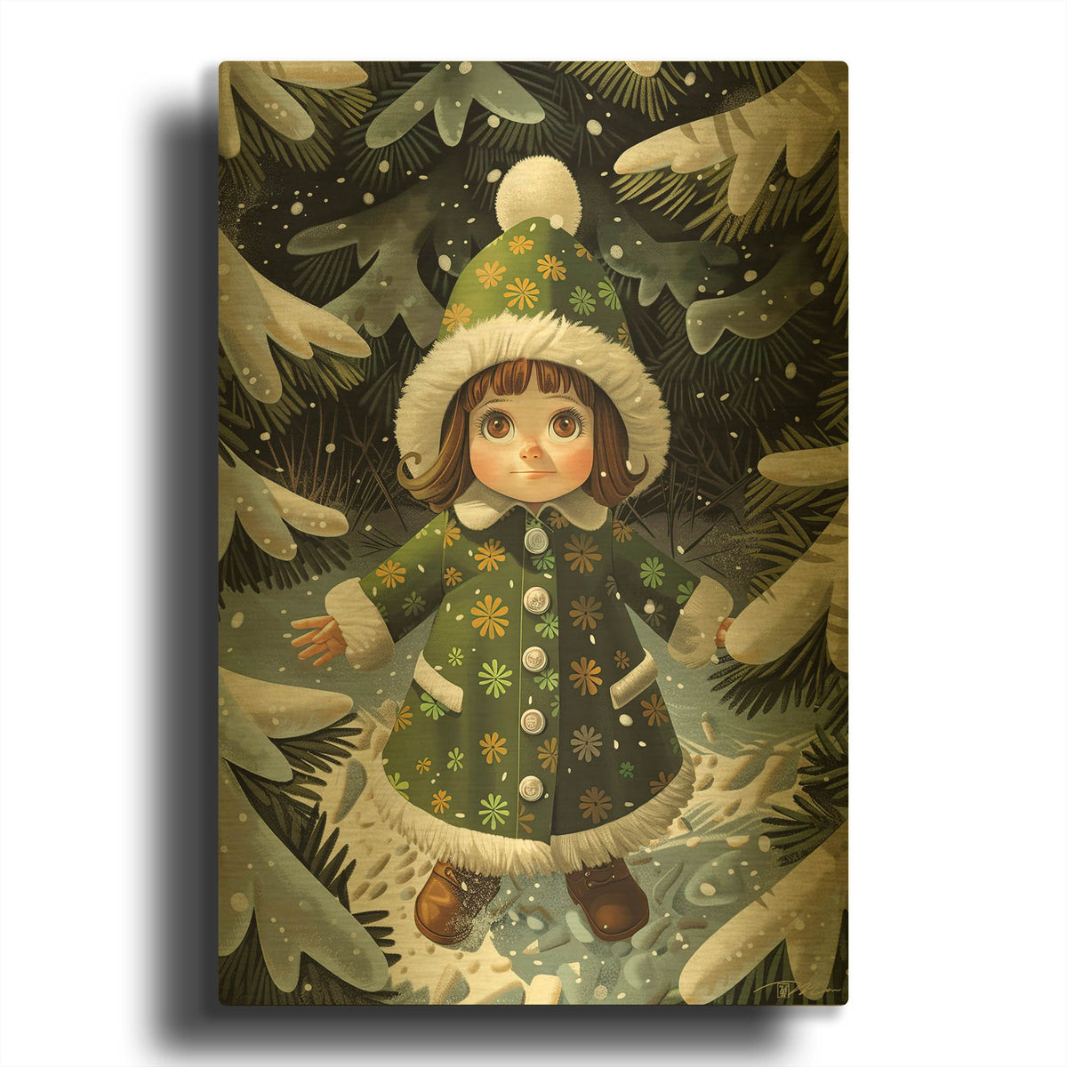 'I Want To Be A Tree' By Momart Gold Metal Wall Art