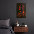 'Neon Mona Lisa' By Momart Gold Metal Wall Art