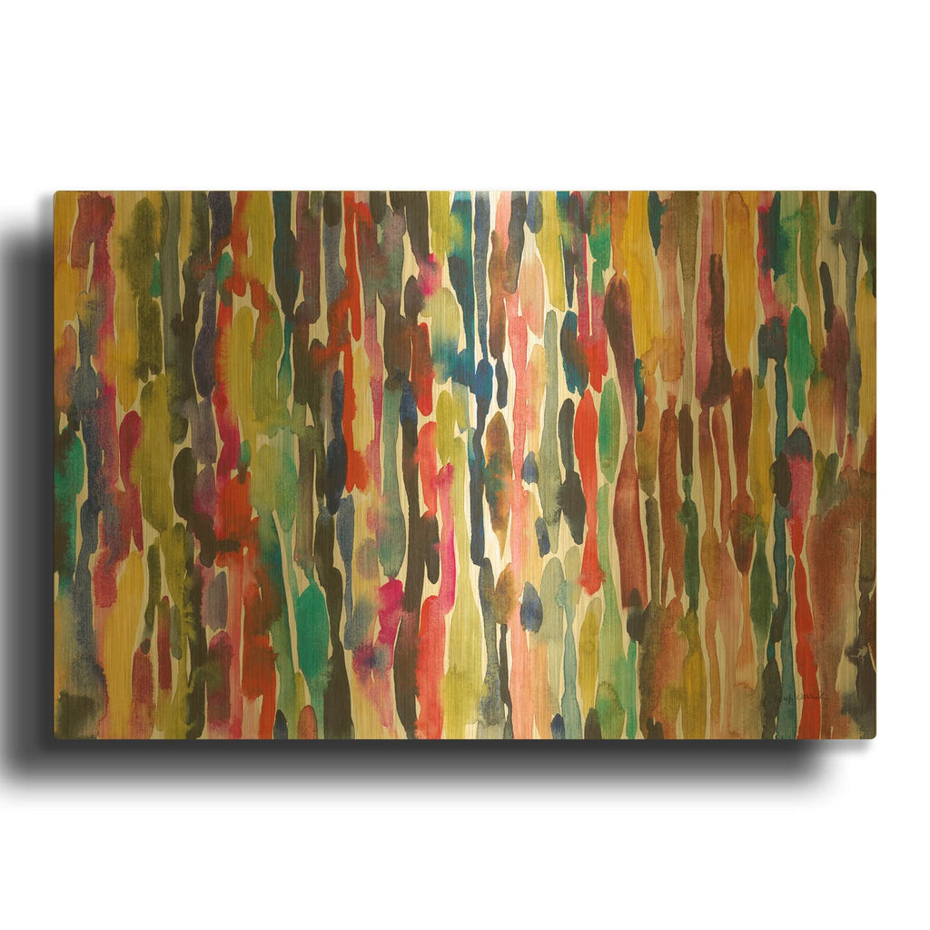 'Summer Rain' By Cheryl Warrick Gold Metal Wall Art