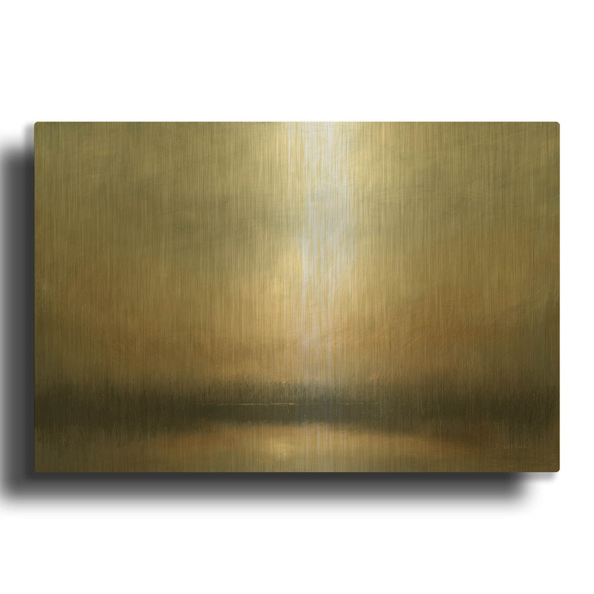 'Evening Landscape' By James Wiens Gold Metal Wall Art