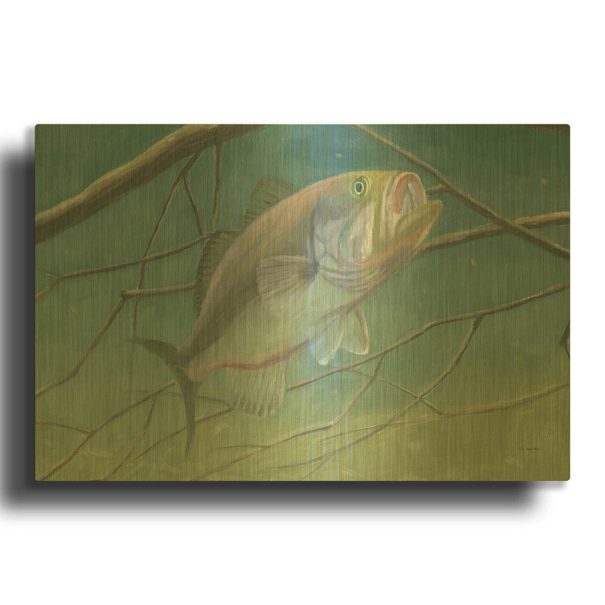 'Fresh Catch 2' By James Wiens Gold Metal Wall Art