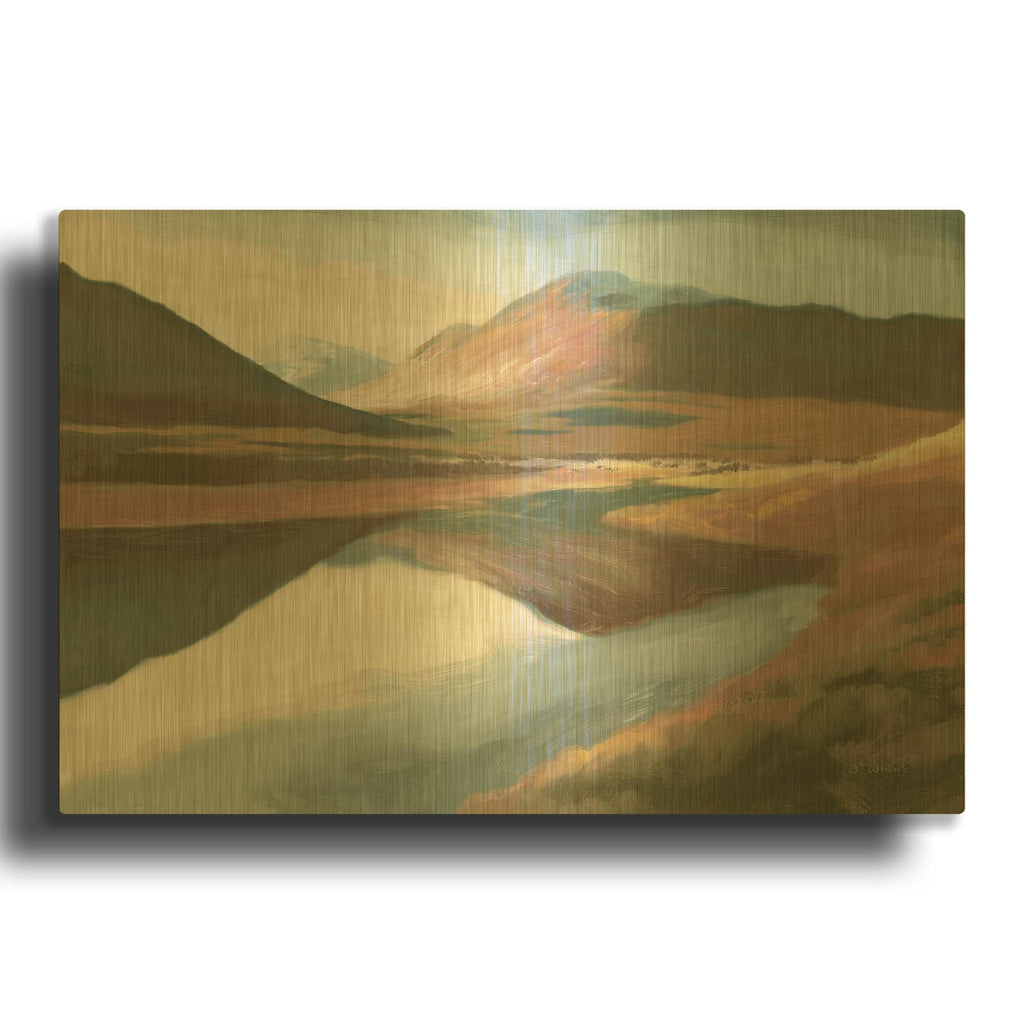 'High North Spice' By James Wiens Gold Metal Wall Art