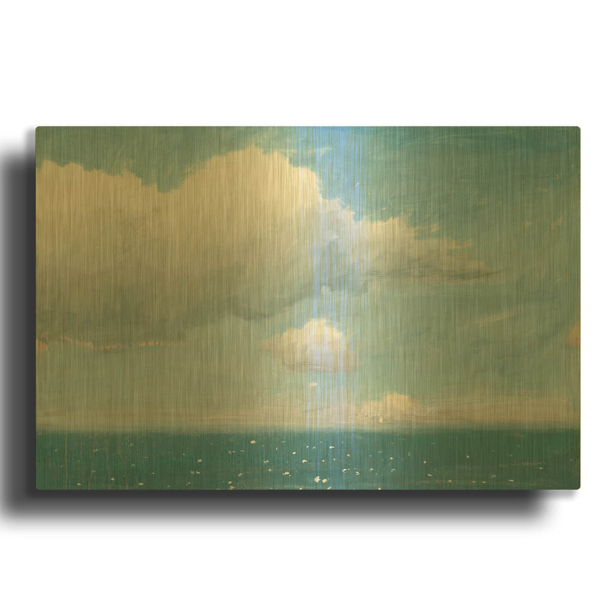 'Open Sea' By James Wiens Gold Metal Wall Art