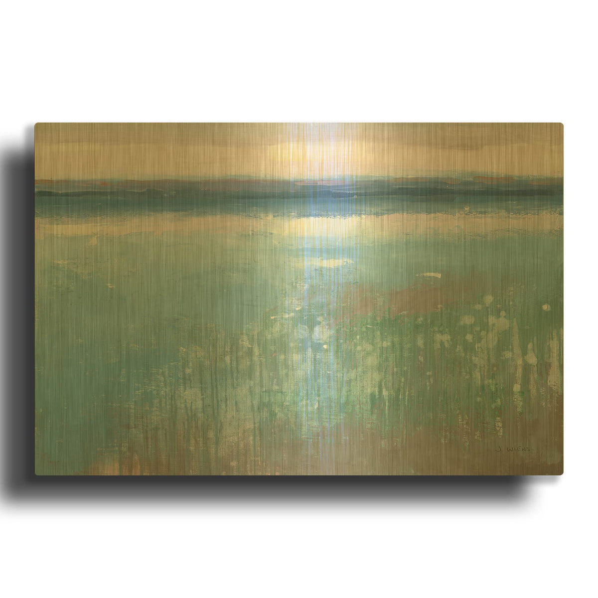 'Seascape 1' By James Wiens Gold Metal Wall Art