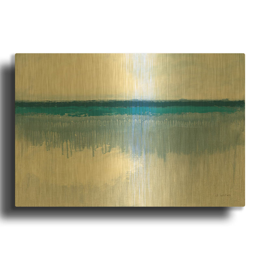 'Seascape 2' By James Wiens Gold Metal Wall Art