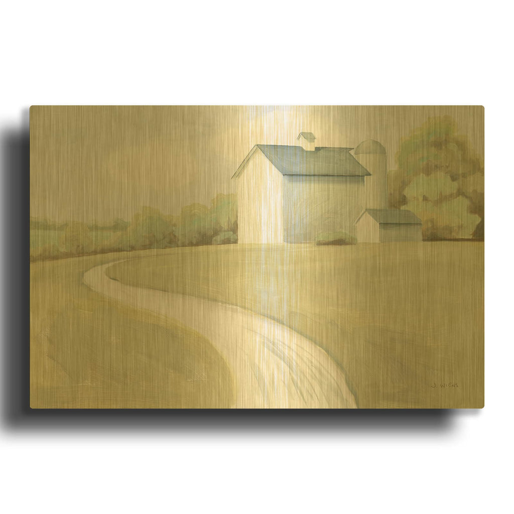'Tranquil Scene' By James Wiens Gold Metal Wall Art