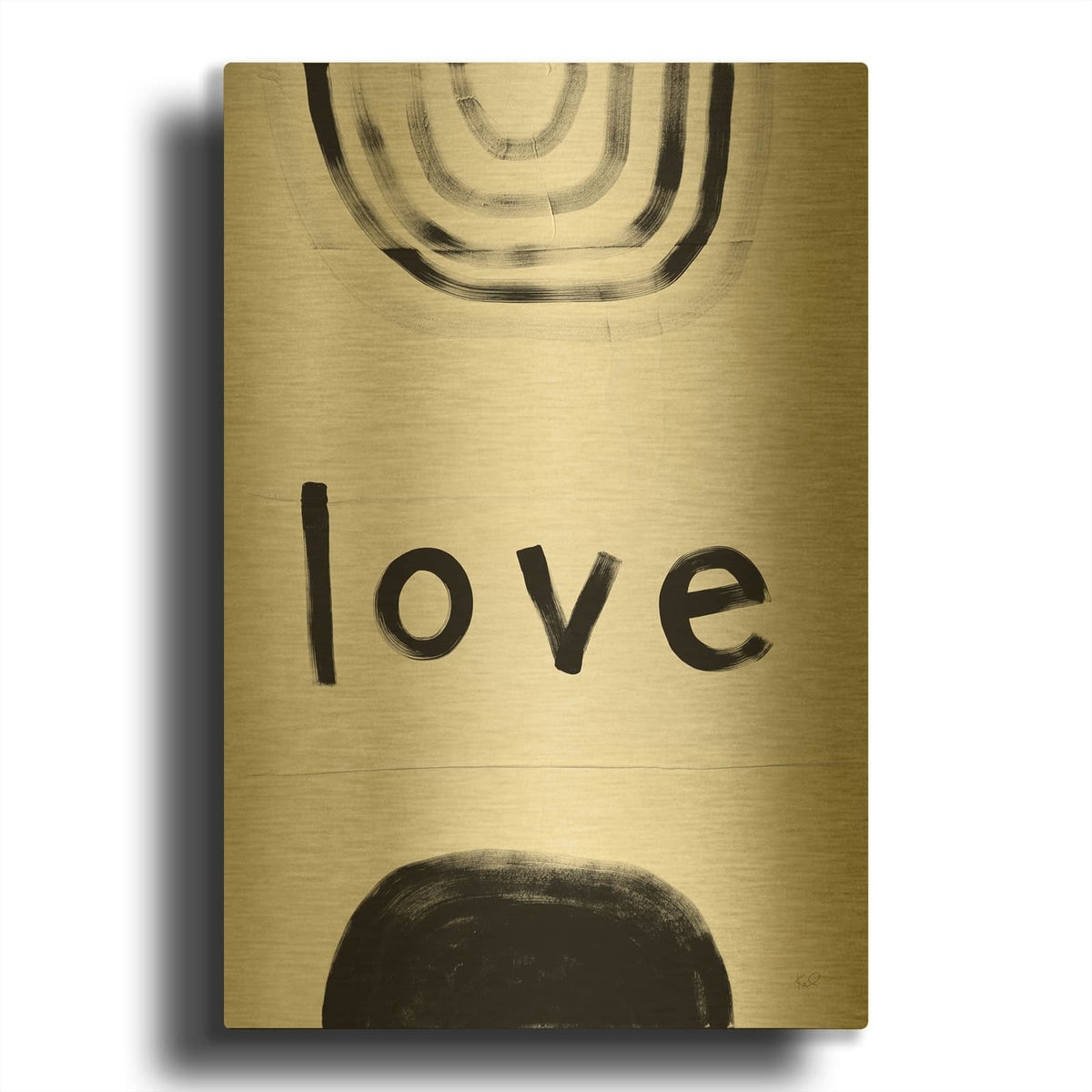 'Big Love' By Kent Youngstrom Gold Metal Wall Art