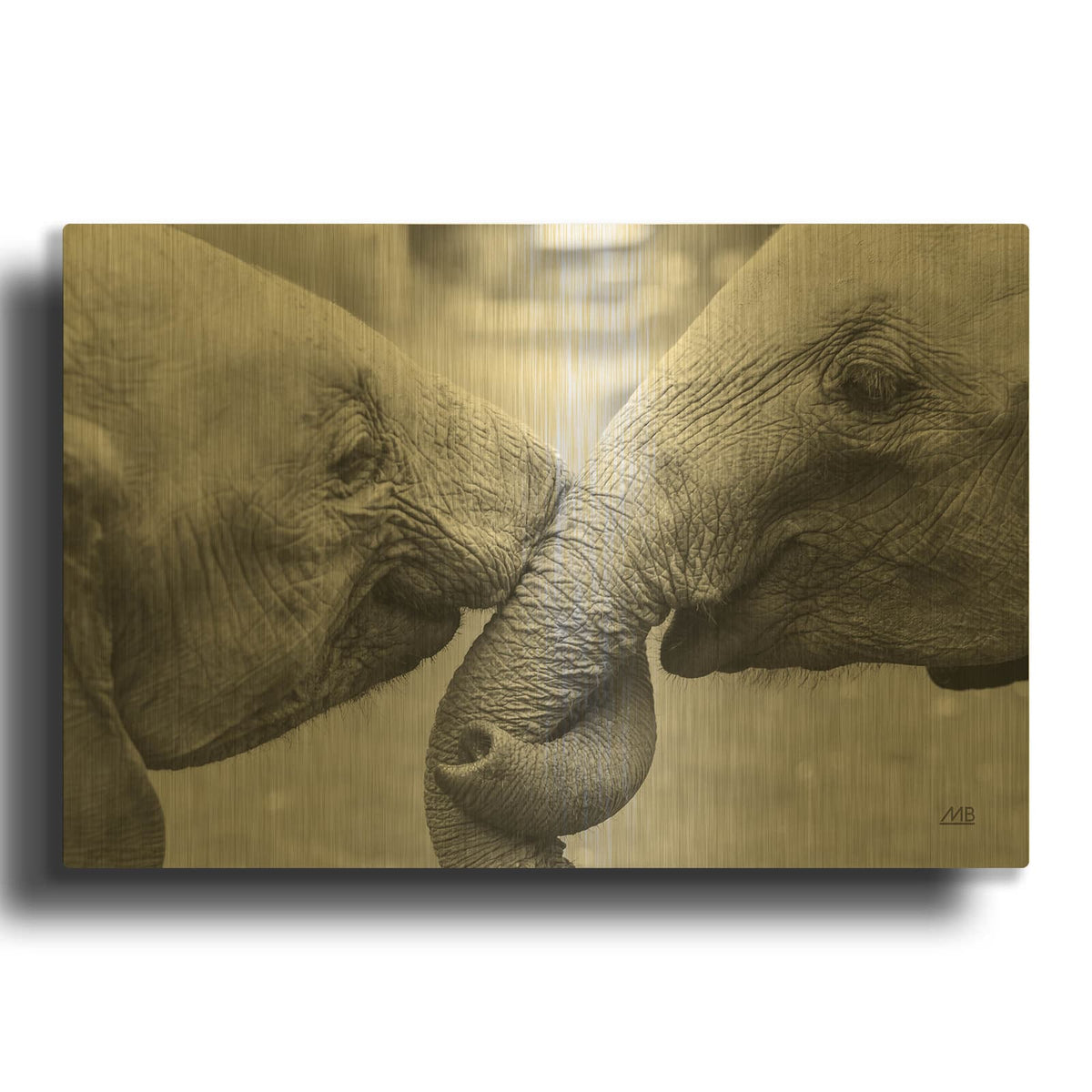 'Besties' By Max Blakesberg Studios Gold Metal Wall Art