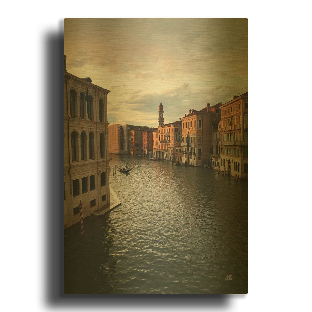 'Venizia' By Max Blakesberg Studios Gold Metal Wall Art
