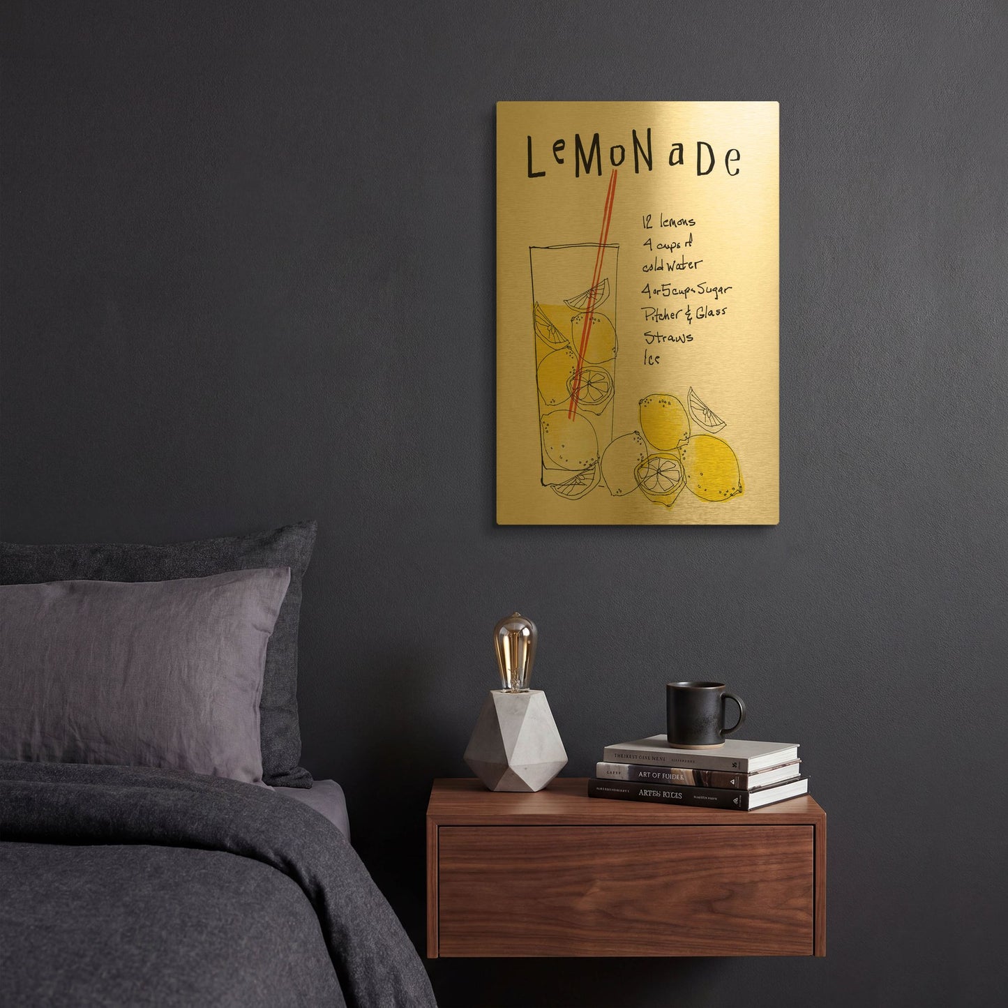 'Afternoon Delight 1' By Wild Apple Portfolio Gold Metal Wall Art