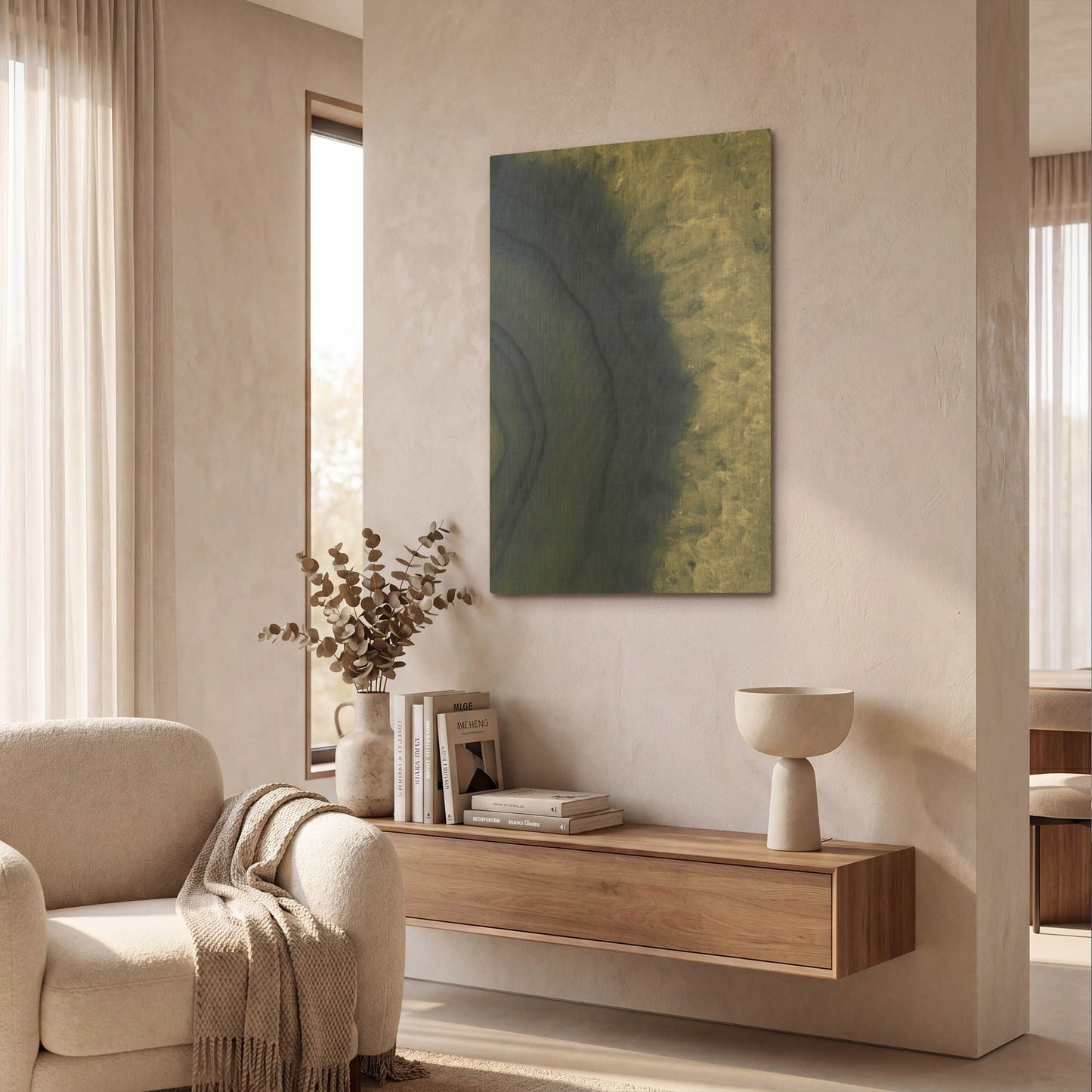 'Agate Geode 2 Navy' By Wild Apple Portfolio Gold Metal Wall Art