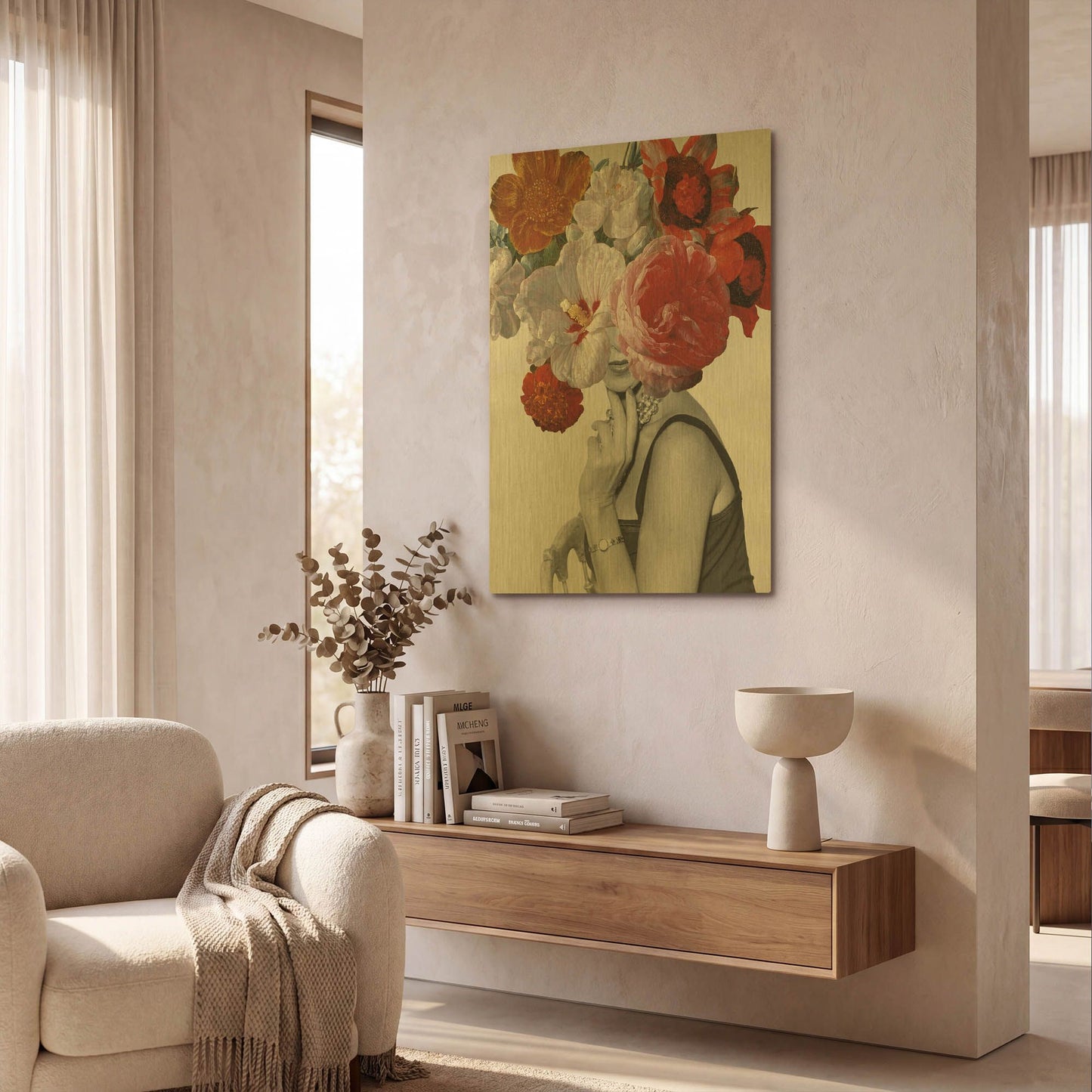 'Garden Party 2' By Wild Apple Portfolio Gold Metal Wall Art