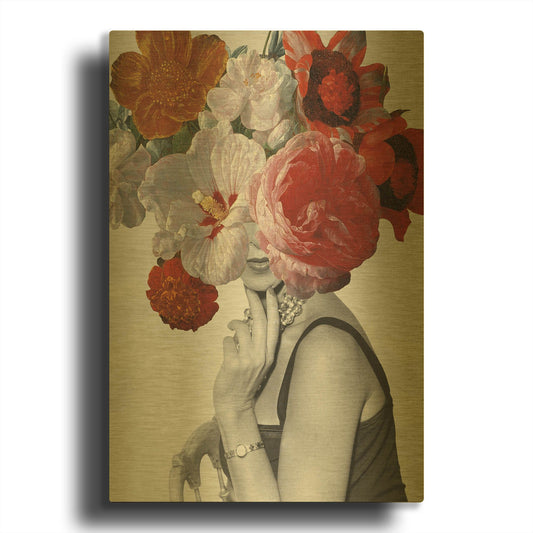 'Garden Party 2' By Wild Apple Portfolio Gold Metal Wall Art