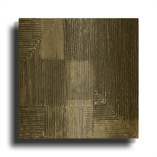 'Handcrafted 1 Black' By Wild Apple Portfolio Gold Metal Wall Art