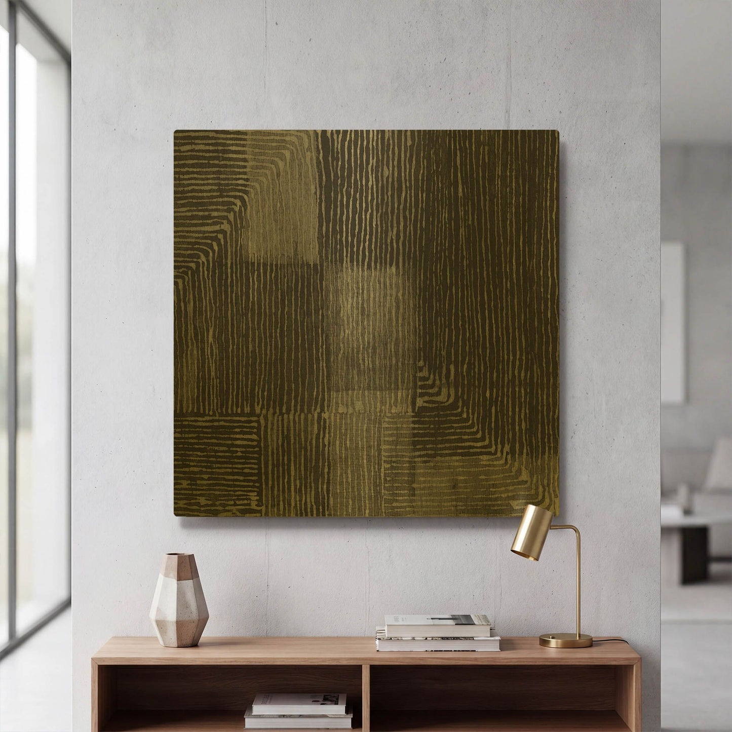 'Handcrafted 1 Black' By Wild Apple Portfolio Gold Metal Wall Art